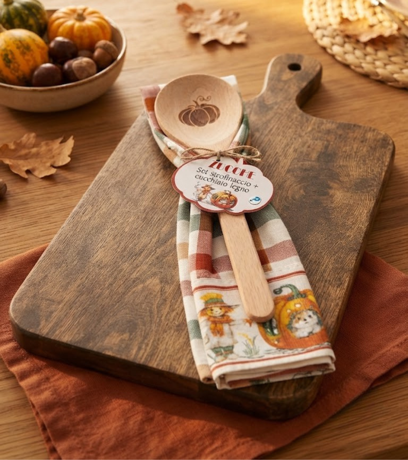 SET STROFINACCIO+CUCCHIAIO LEGNO ZUCCHE Tellini S.R.L. Großhandelskleidung